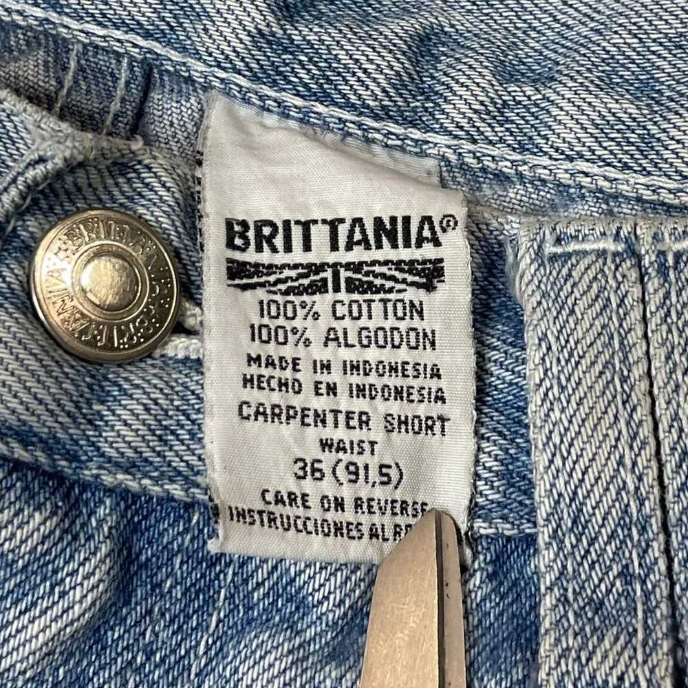 Vintage 90s Brittania Carpenter Shorts Mens Size … - image 4