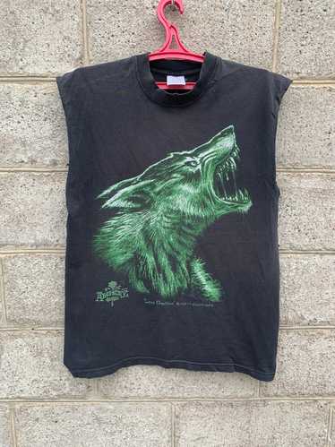 Band Tees × Vintage Alchemy Gothic 2001 Wolf vinta