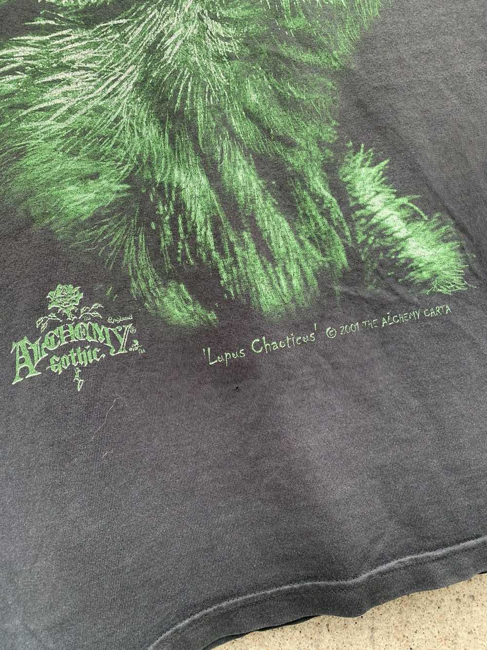 Band Tees × Vintage Alchemy Gothic 2001 Wolf vint… - image 3