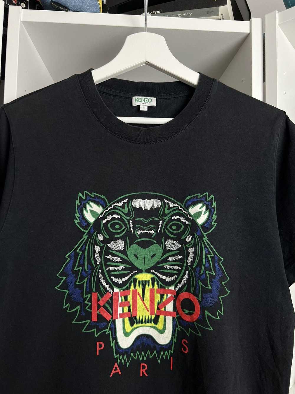 Designer × Kenzo × Luxury Kenzo black big tiger l… - image 4