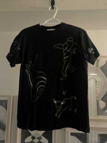 J.W.Anderson JW Anderson Black Embroidered Tee