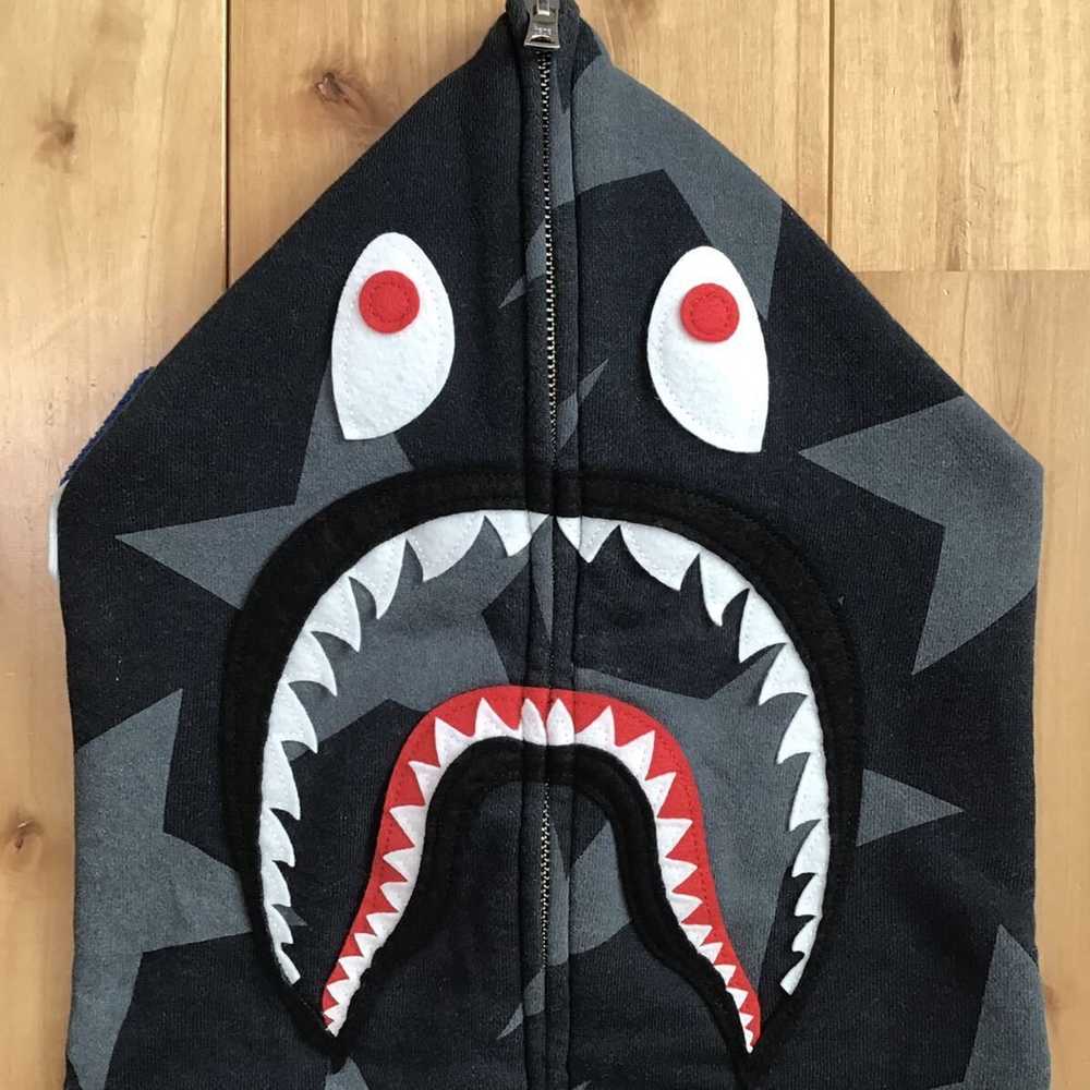 Bape BAPE STA shark full zip hoodie black a bathi… - image 3