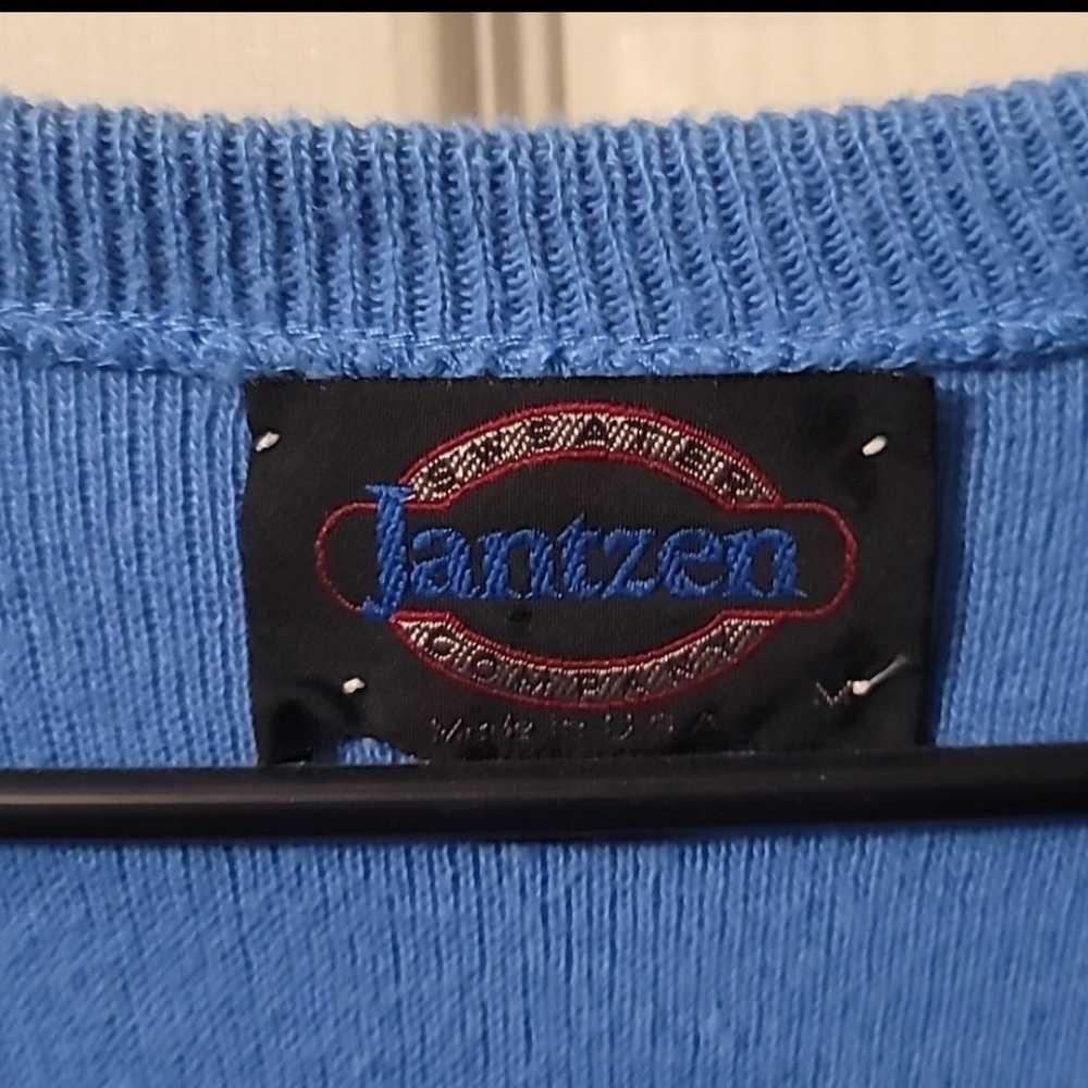 Vintage Jantzen Sweater Vest Blue Men's (M) - image 2