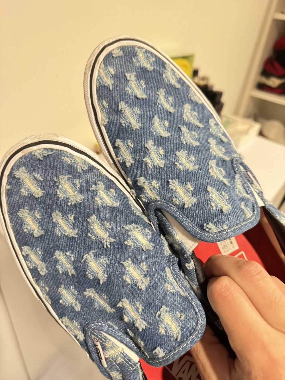 Supreme Supreme x Vans denim slip on sz 12 - image 10