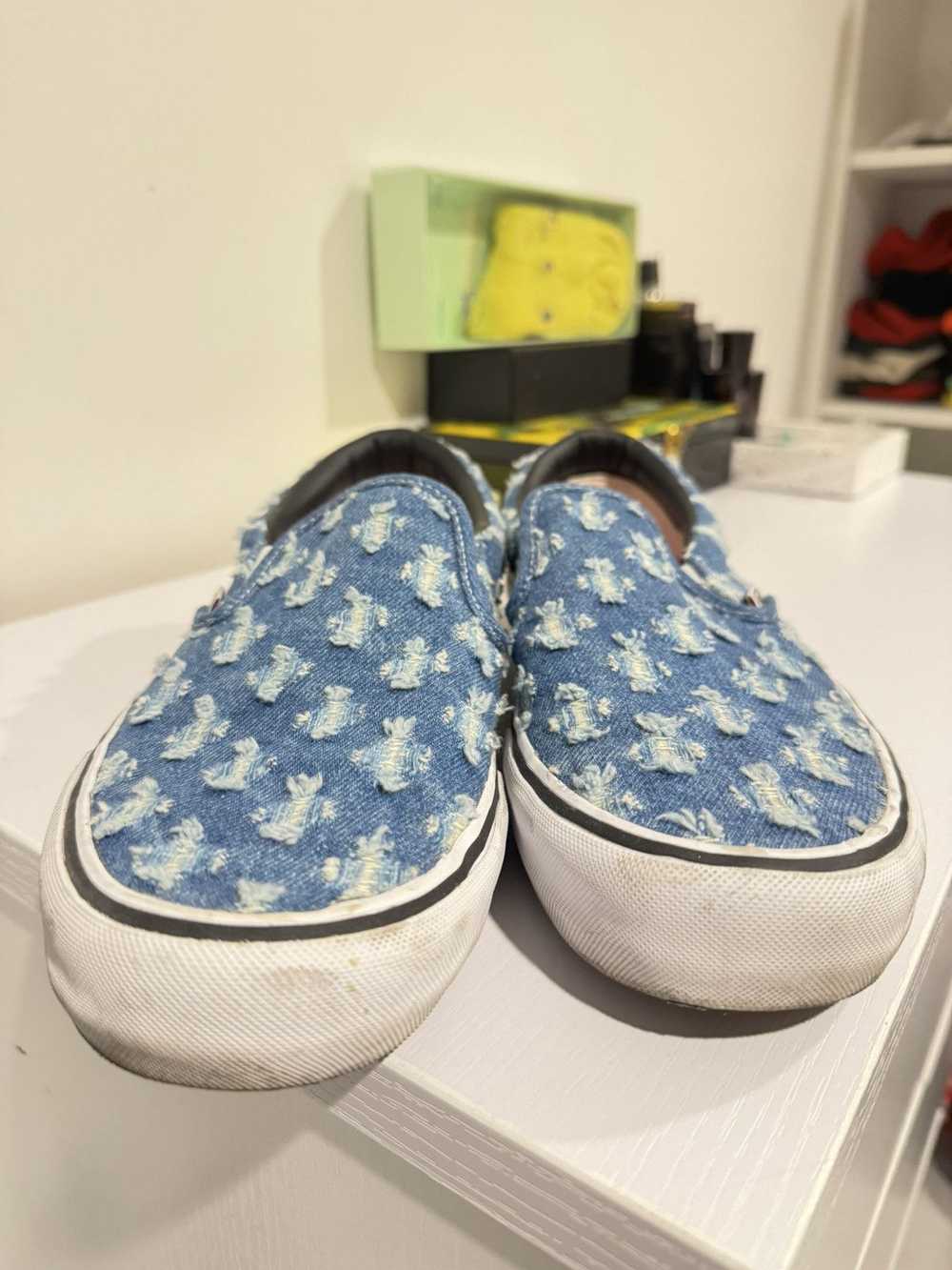 Supreme Supreme x Vans denim slip on sz 12 - image 4