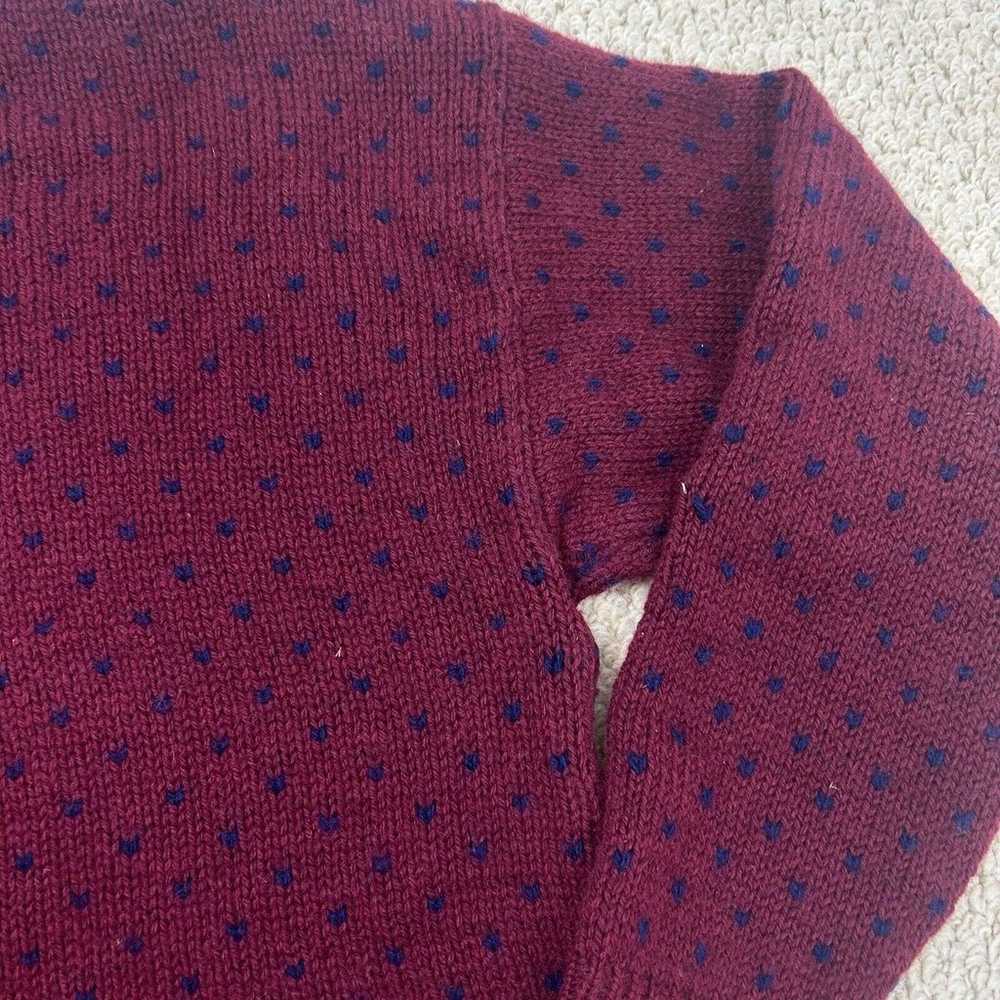 Vtg Authentic Issue Sweater Mens XL Wool Blend Vi… - image 8