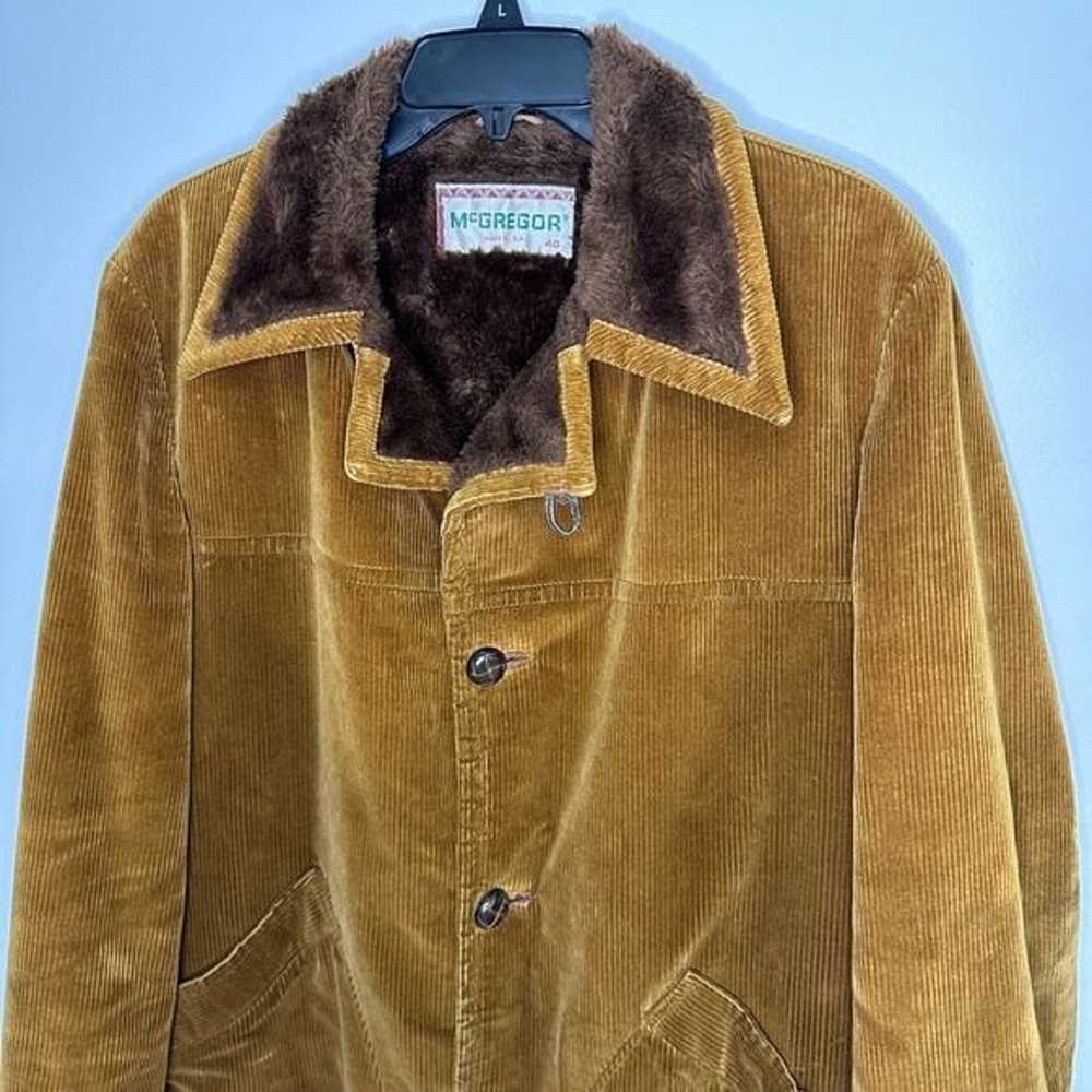 McGregor Men's Corduroy Jacket Coat Vintage sz 40 - image 10