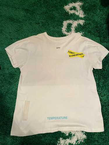 Off-White Fire Tape Tee