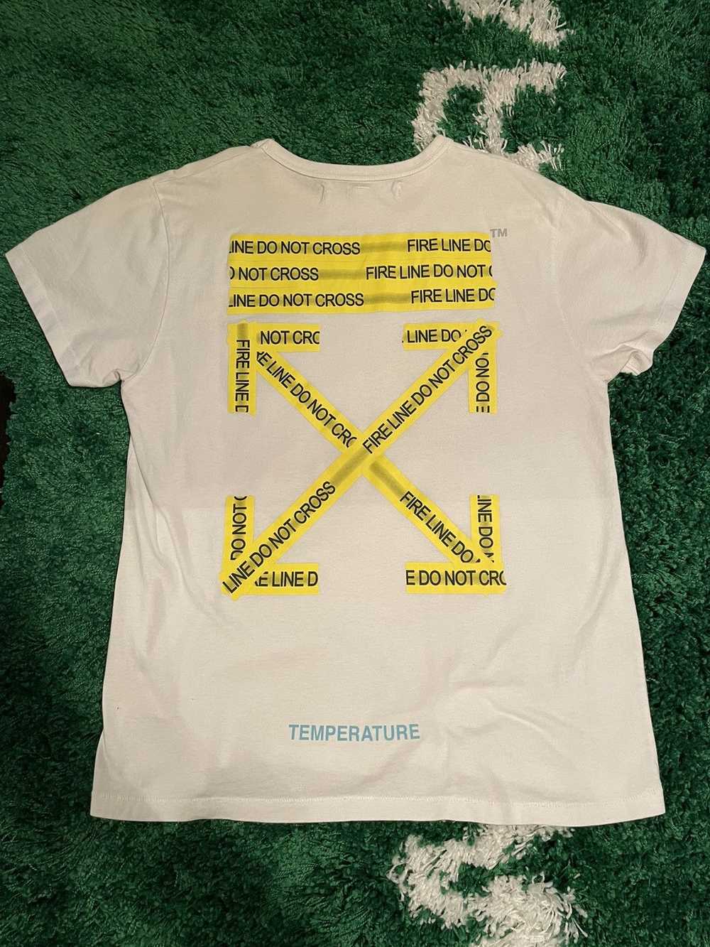 Off-White Fire Tape Tee - image 3