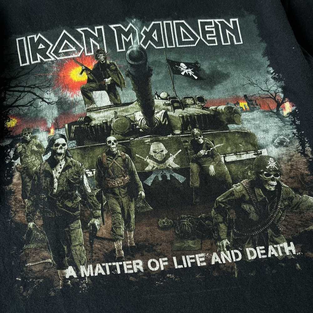 Band Tees × Iron Maiden Vintage iron maiden A mat… - image 2