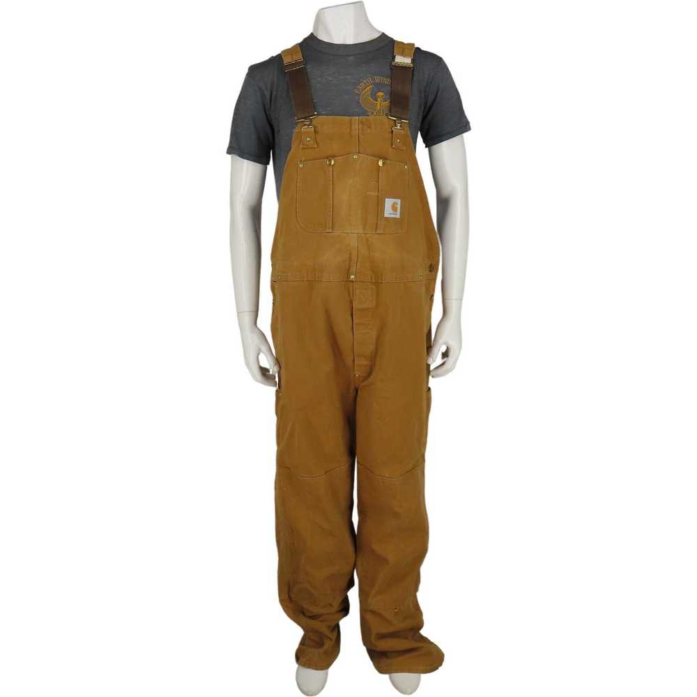 Carhartt Distressed Carhartt Canvas Chore Overall… - image 1
