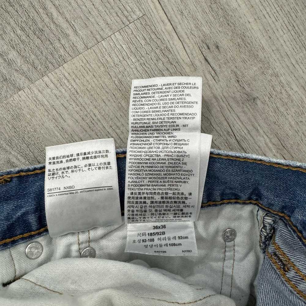 Levi's Levi's 505 Blue Denim Jeans Size 36 X 36 M… - image 3