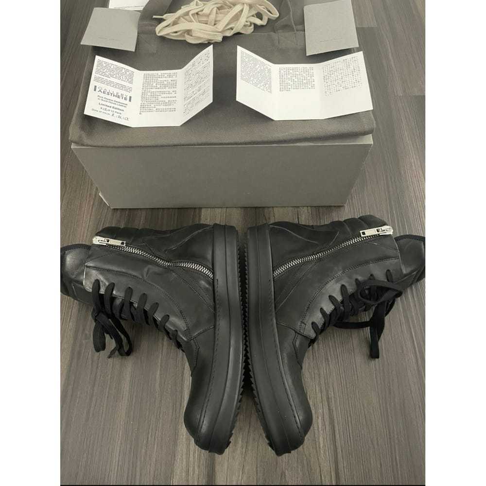 Rick Owens Leather high trainers - image 7