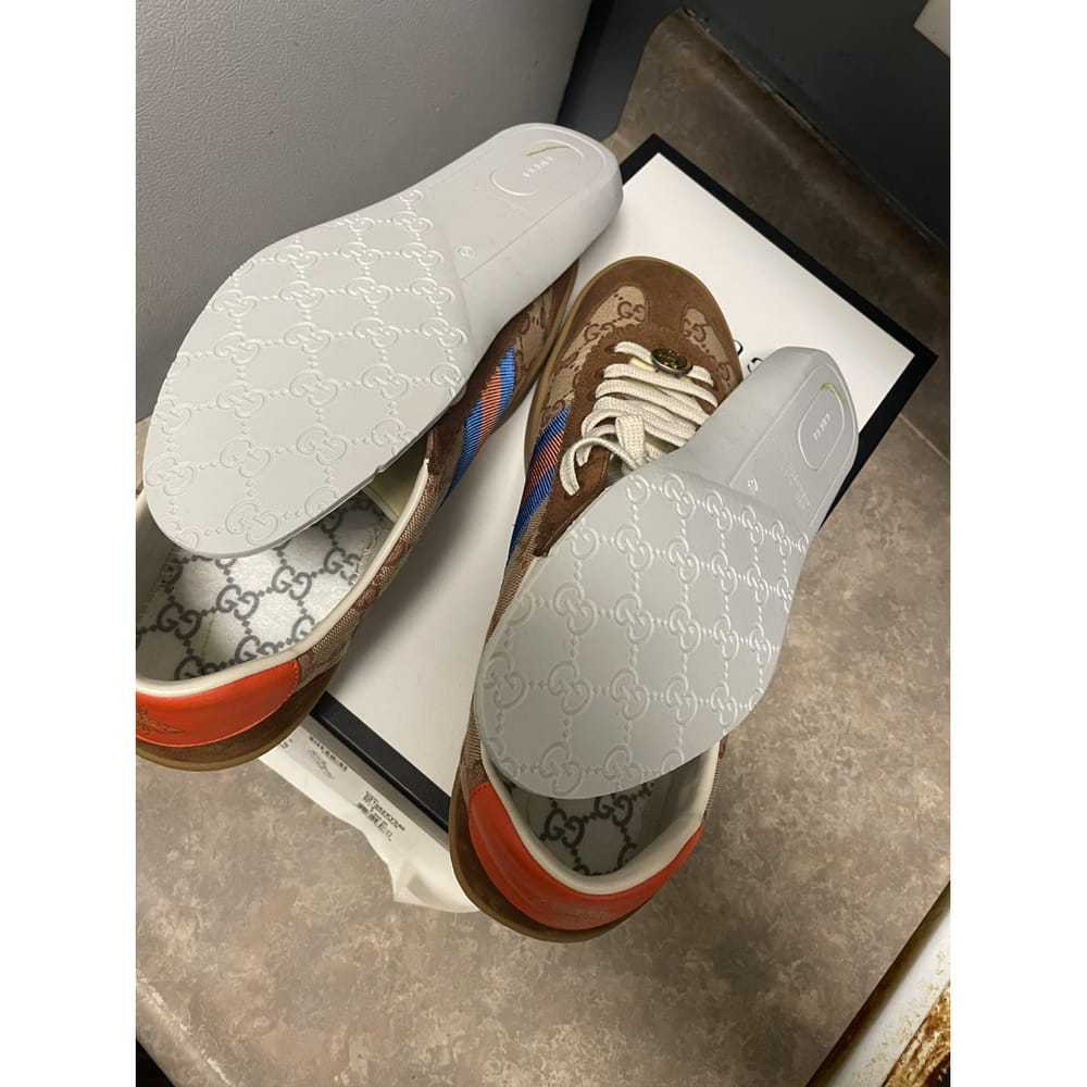 Gucci G74 leather low trainers - image 8