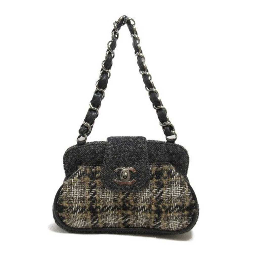 Chanel Chanel CC Tweed Turnlock Chain Shoulder Bag - image 1