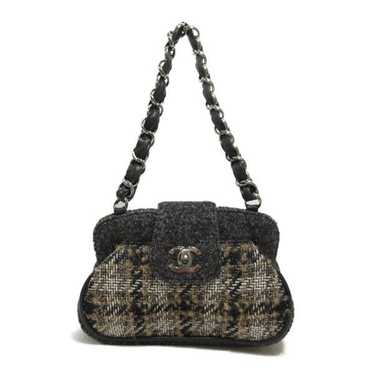 Chanel Chanel CC Tweed Turnlock Chain Shoulder Bag - image 1