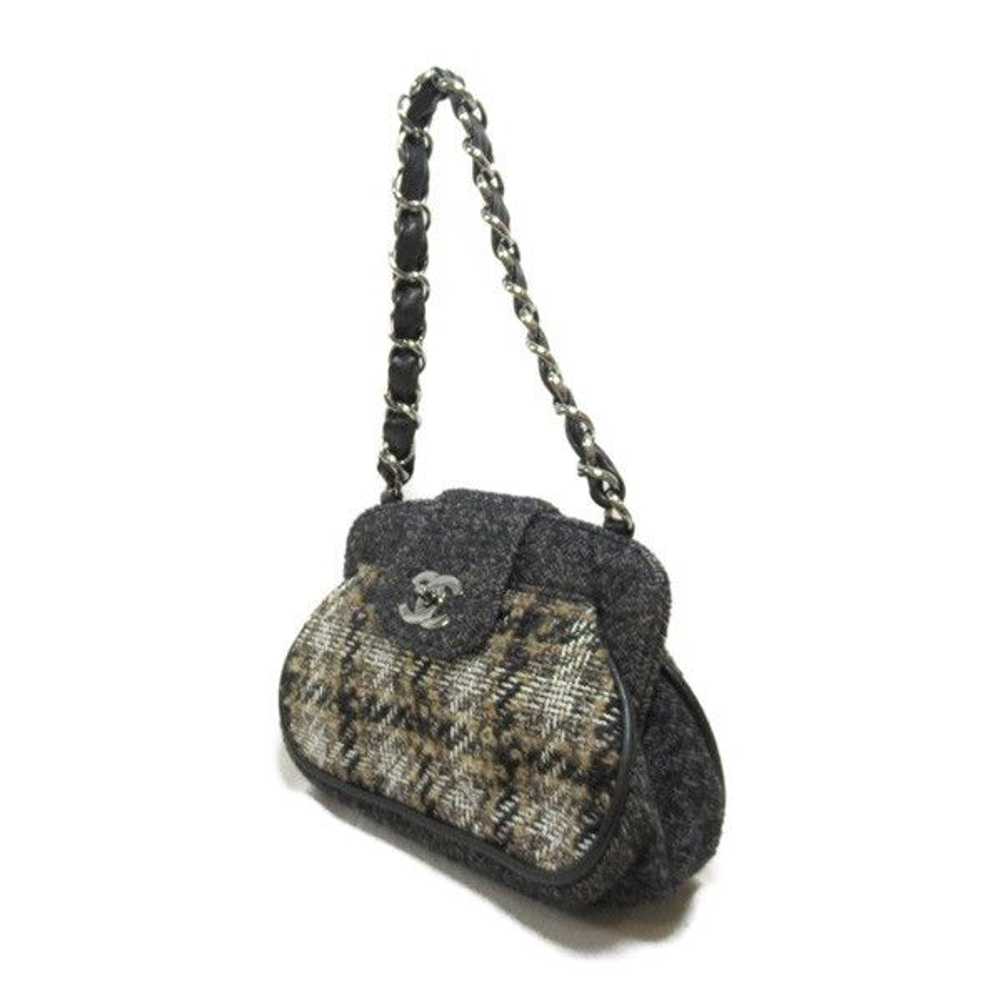 Chanel Chanel CC Tweed Turnlock Chain Shoulder Bag - image 3