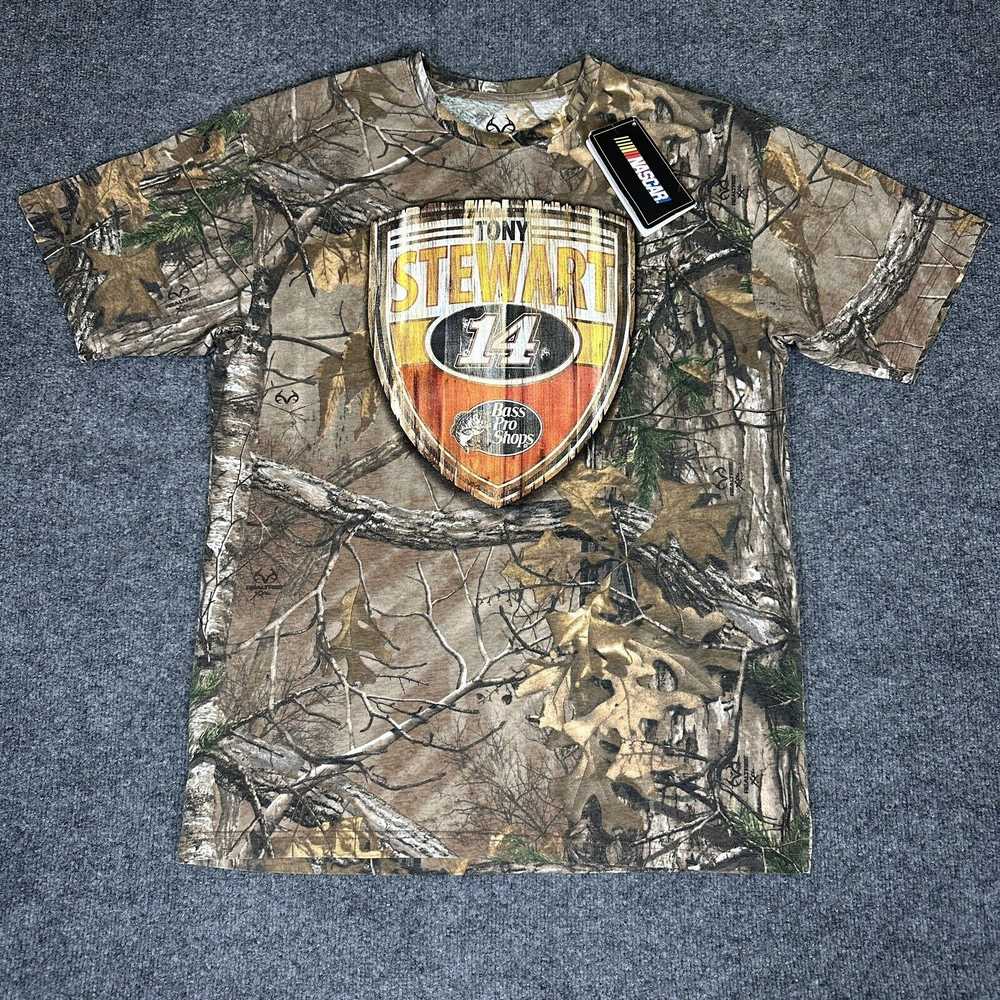 Realtree Tony Stewart RealTree T-shirt Mens XL Ca… - image 1