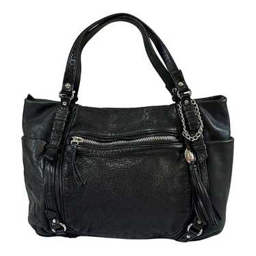 Olivia Harris Black Leather Shoulder Bag