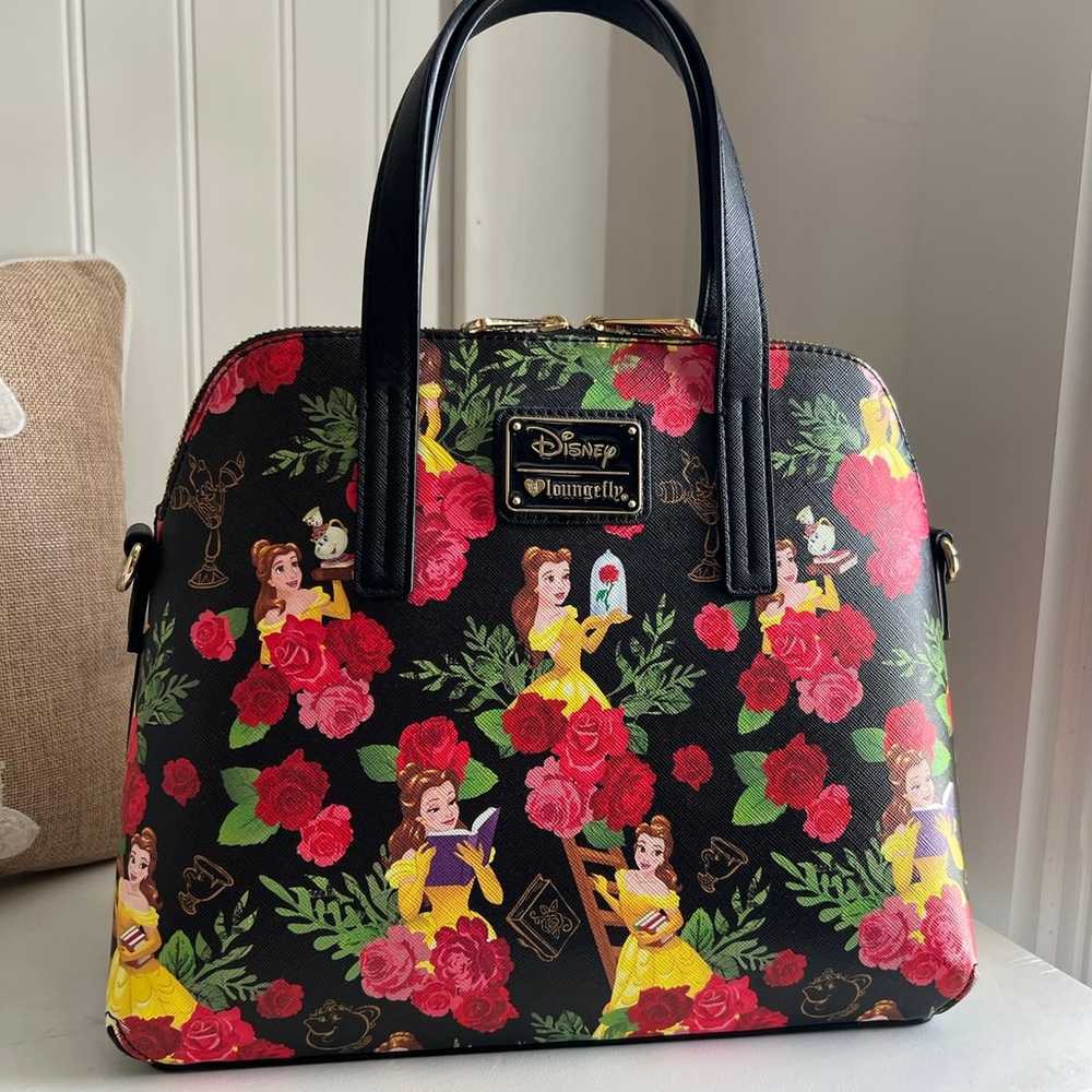 Loungefly Beauty and the Beast Rose Purse - image 1