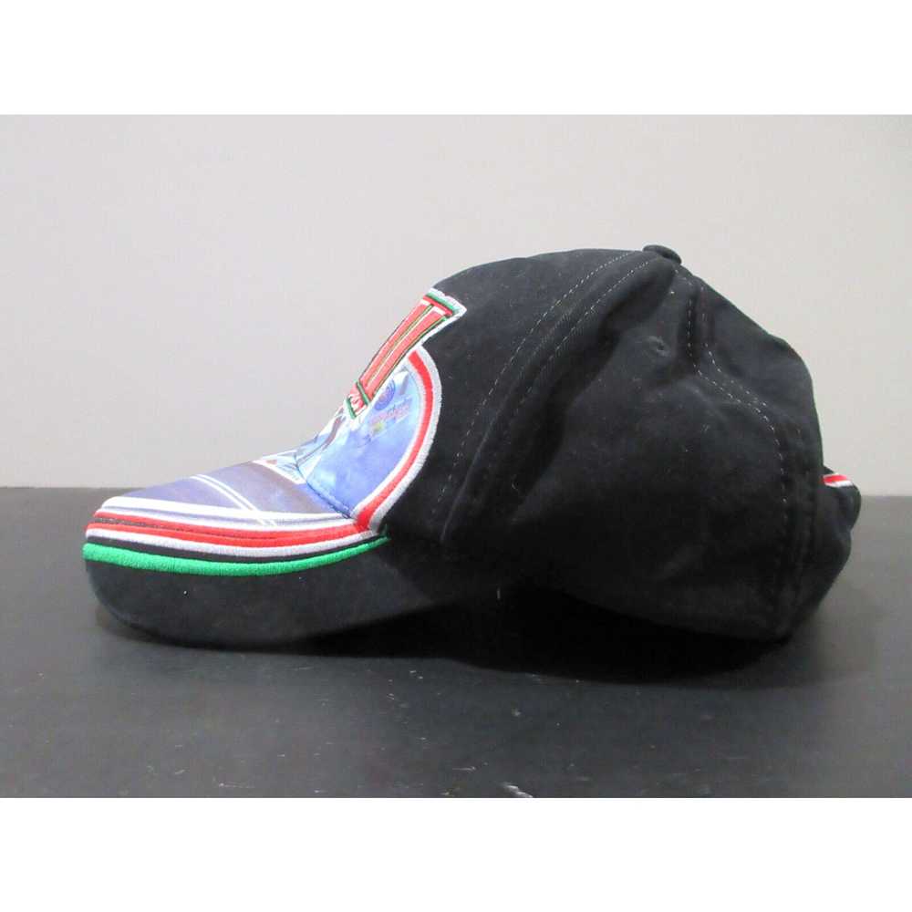 Vintage Drag Racing Hat Cap Strap Back Black Red … - image 3
