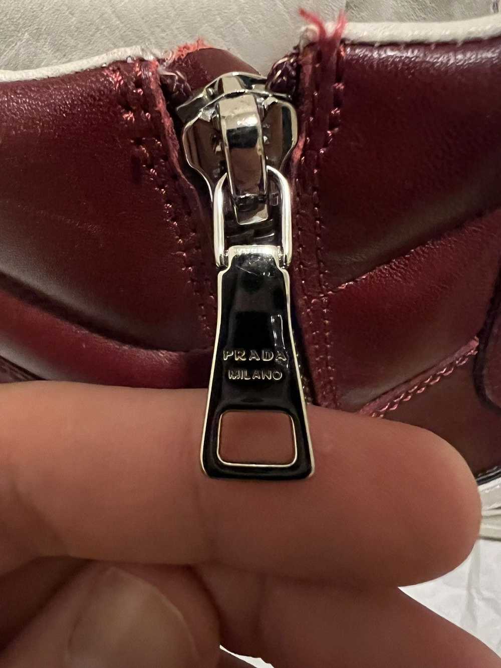 Prada High top zip up sneaker - image 3