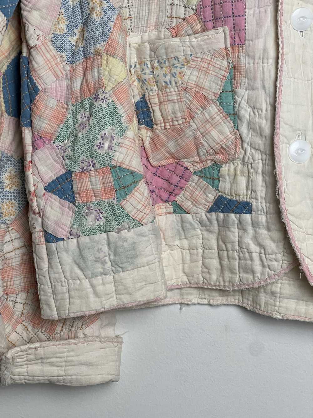 Handmade × Vintage Handmade Patchwork Quilted Cho… - image 4