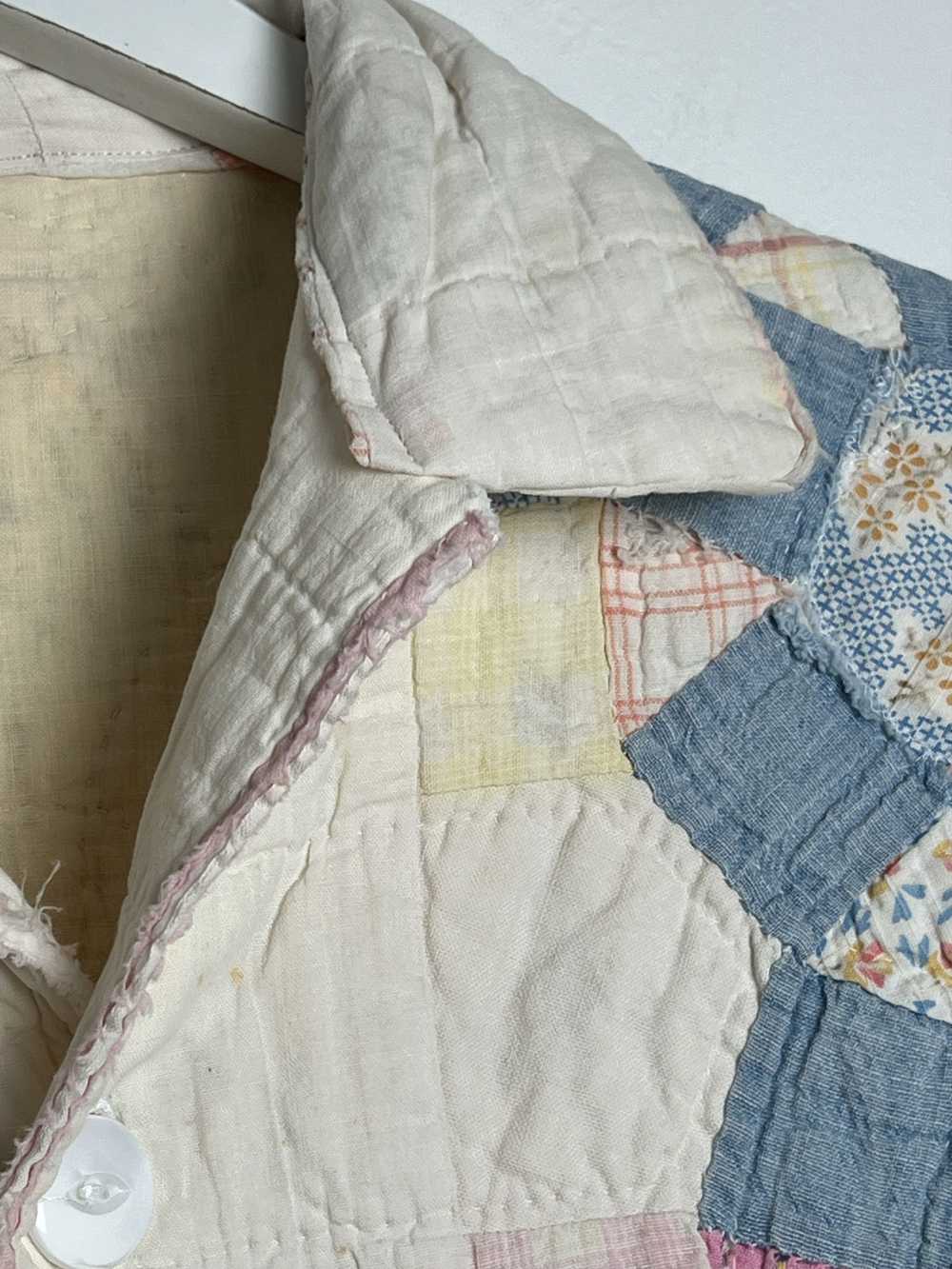 Handmade × Vintage Handmade Patchwork Quilted Cho… - image 7
