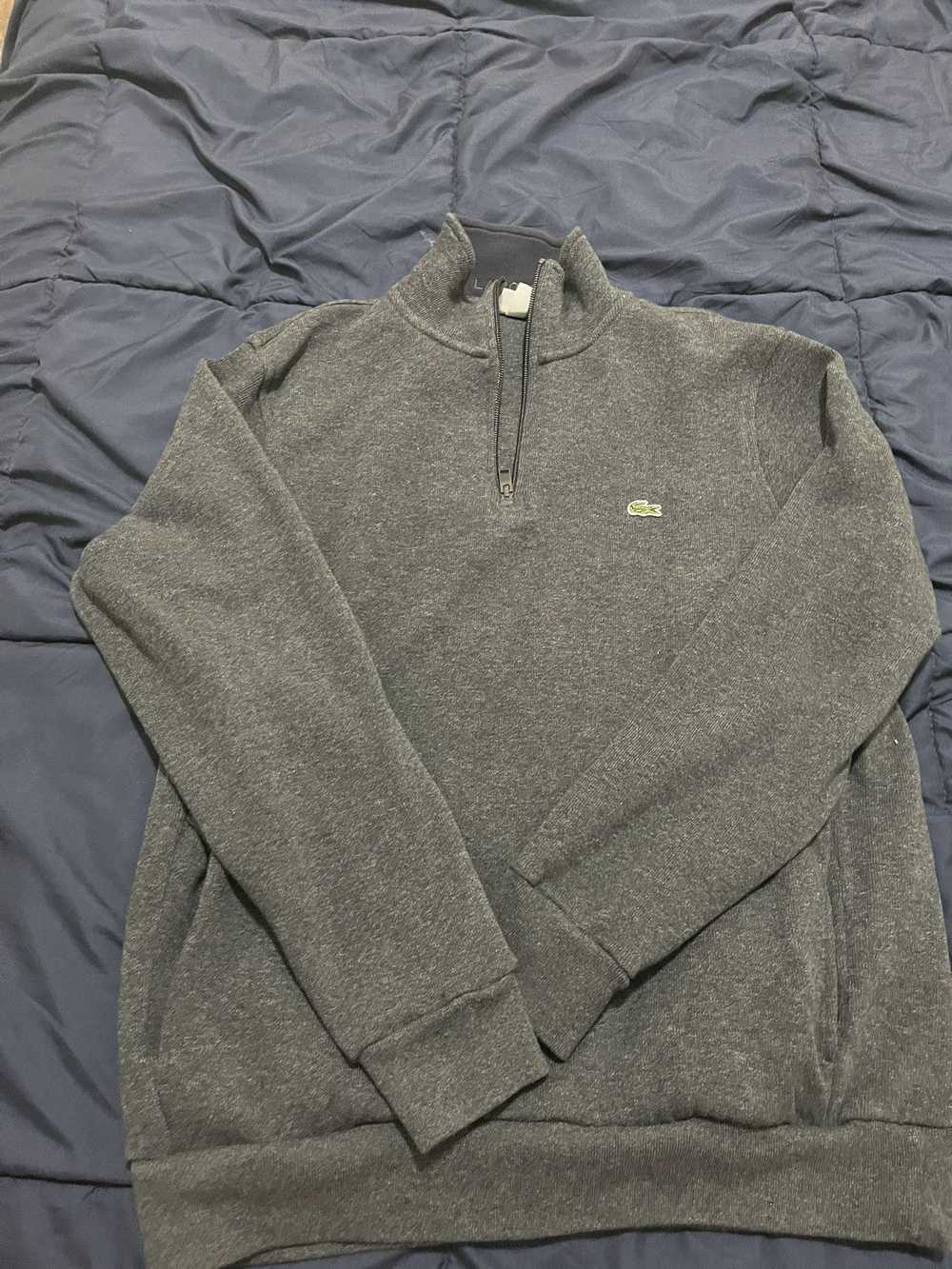 Lacoste Lacoste Grey Zip Up Heather Gray - image 1