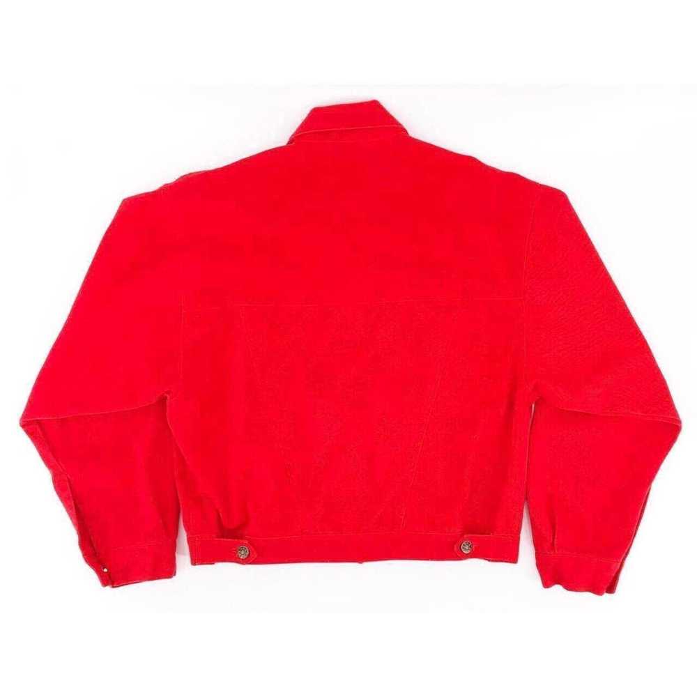 Other 80s red denim jean jacket 1980s vintage - image 3