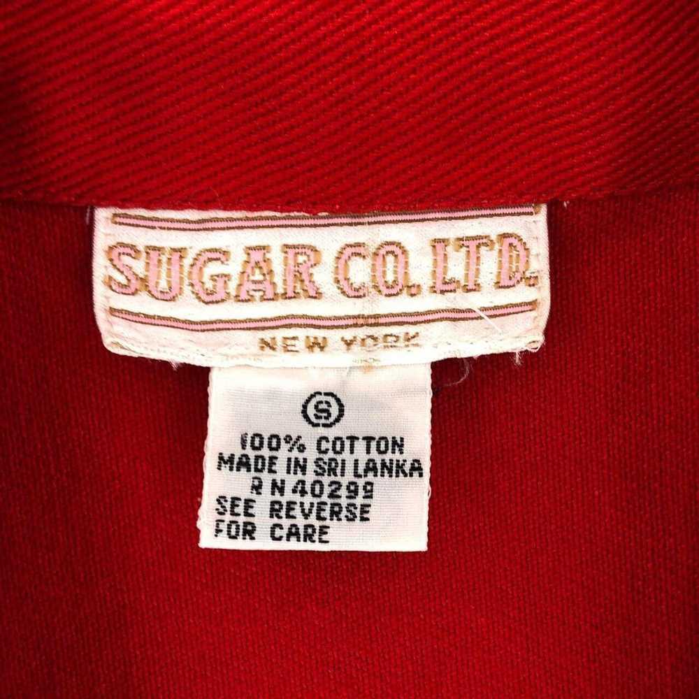 Other 80s red denim jean jacket 1980s vintage - image 4