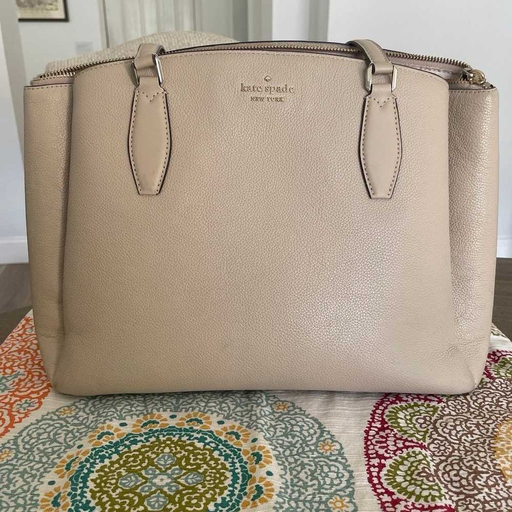 Kate Spade Monet Large Leather Triple Compartment… - image 1
