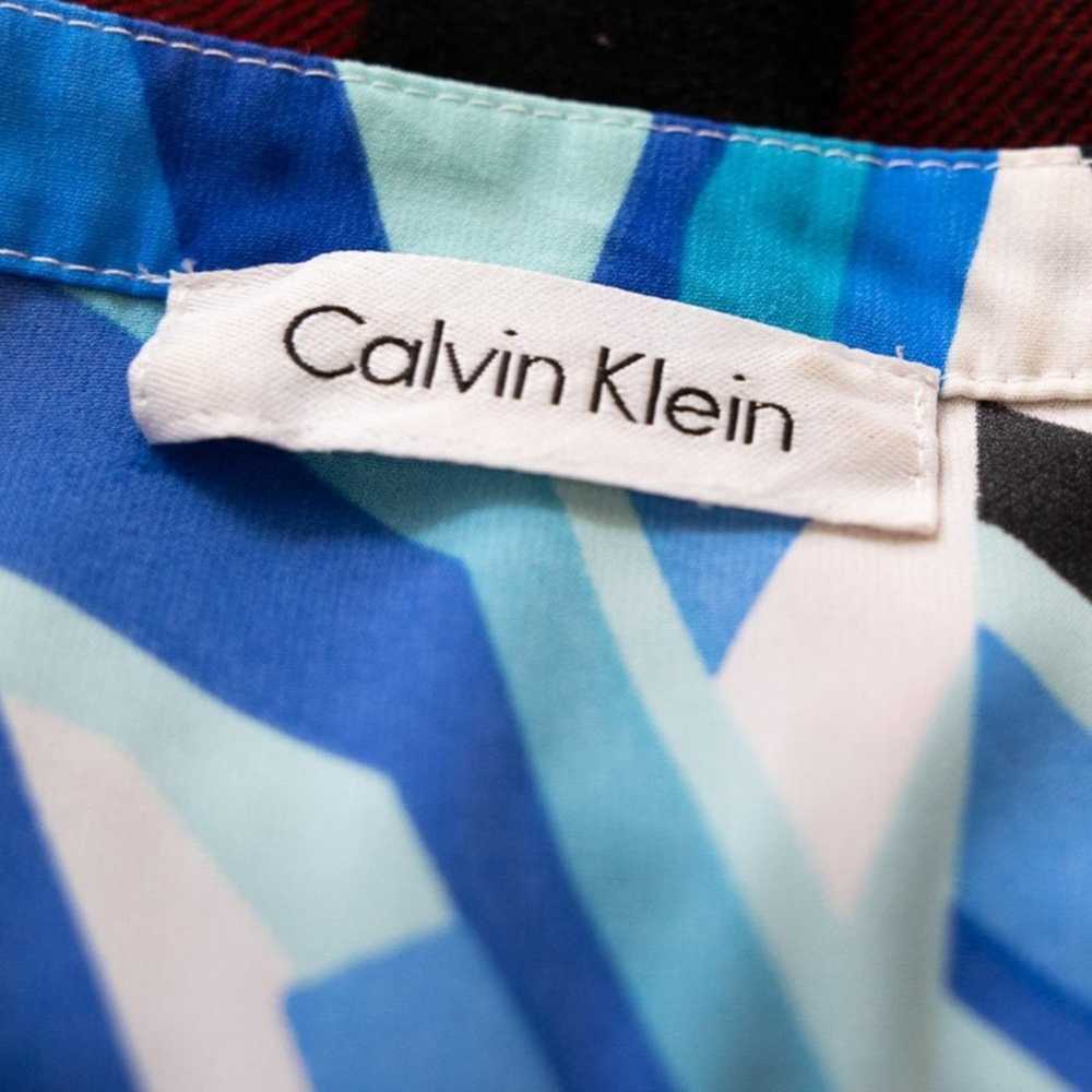Calvin Klein CALVIN Klein Blue And White Abstract… - image 5