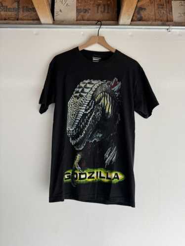 【レア】1998 ゴジラ ビンテージ ポロシャツ M 黒 GODZILLA 映画 レア】1998 ゴジラ ビンテージ ポロシャツ M 黒 GODZILLA 映画