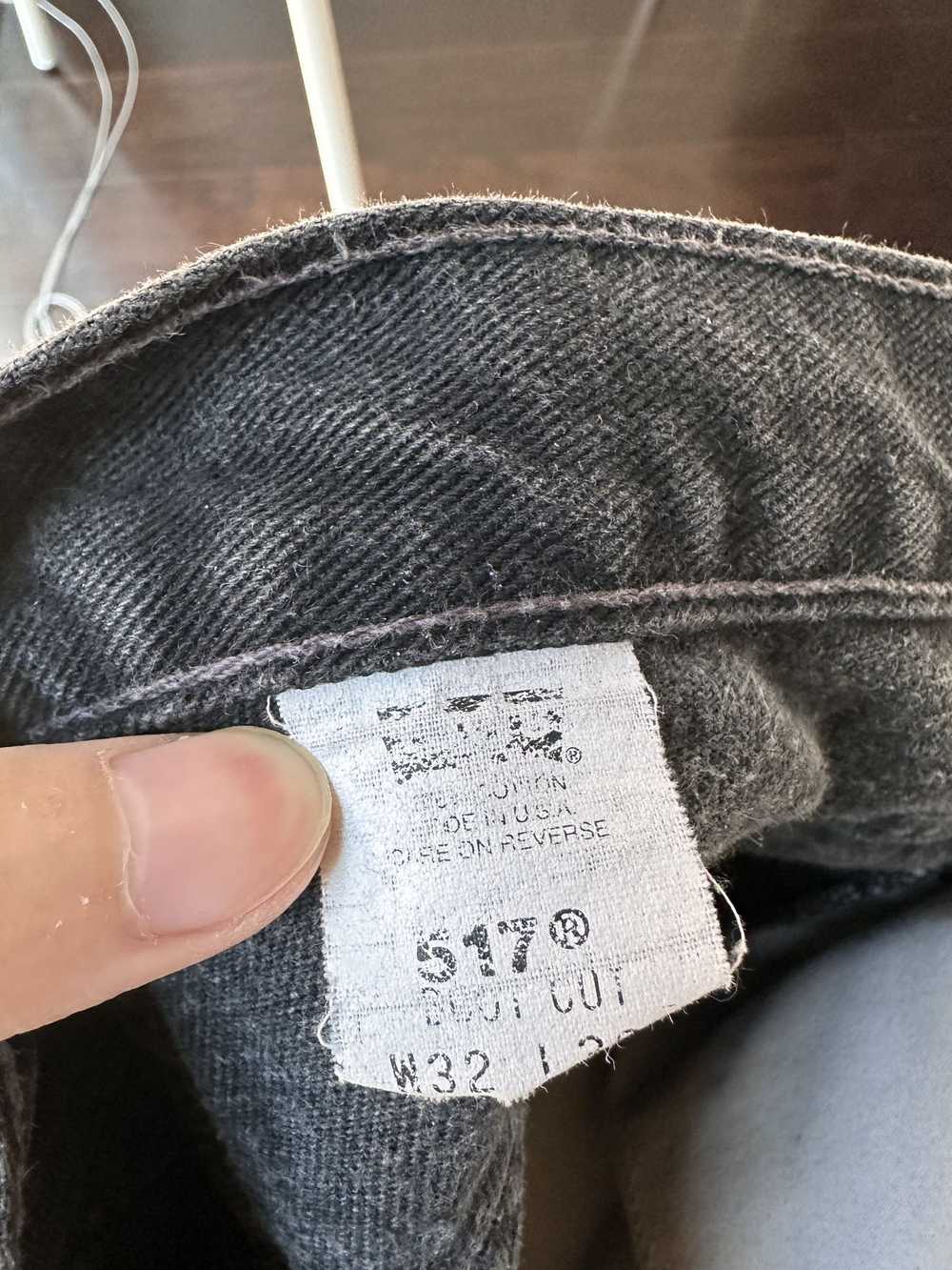 Levi's Black Levis 517 Made In USA - image 3