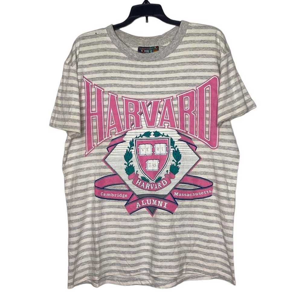 Vintage Vintage Harvard Alumni Stripped Pink Shirt - image 1