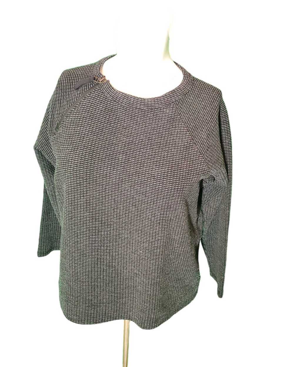 Lilla P Lilla P Gray Sweater Sweatshirt Textured … - image 1