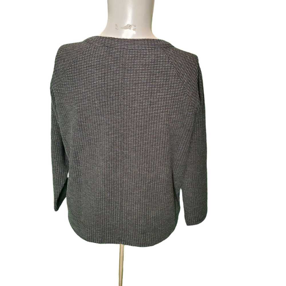 Lilla P Lilla P Gray Sweater Sweatshirt Textured … - image 4