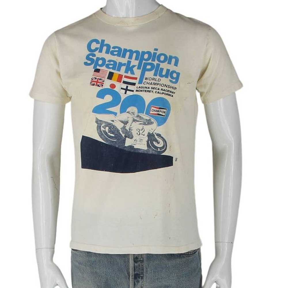 Vintage Vintage Champion Spark Plug Race Tee S - image 1