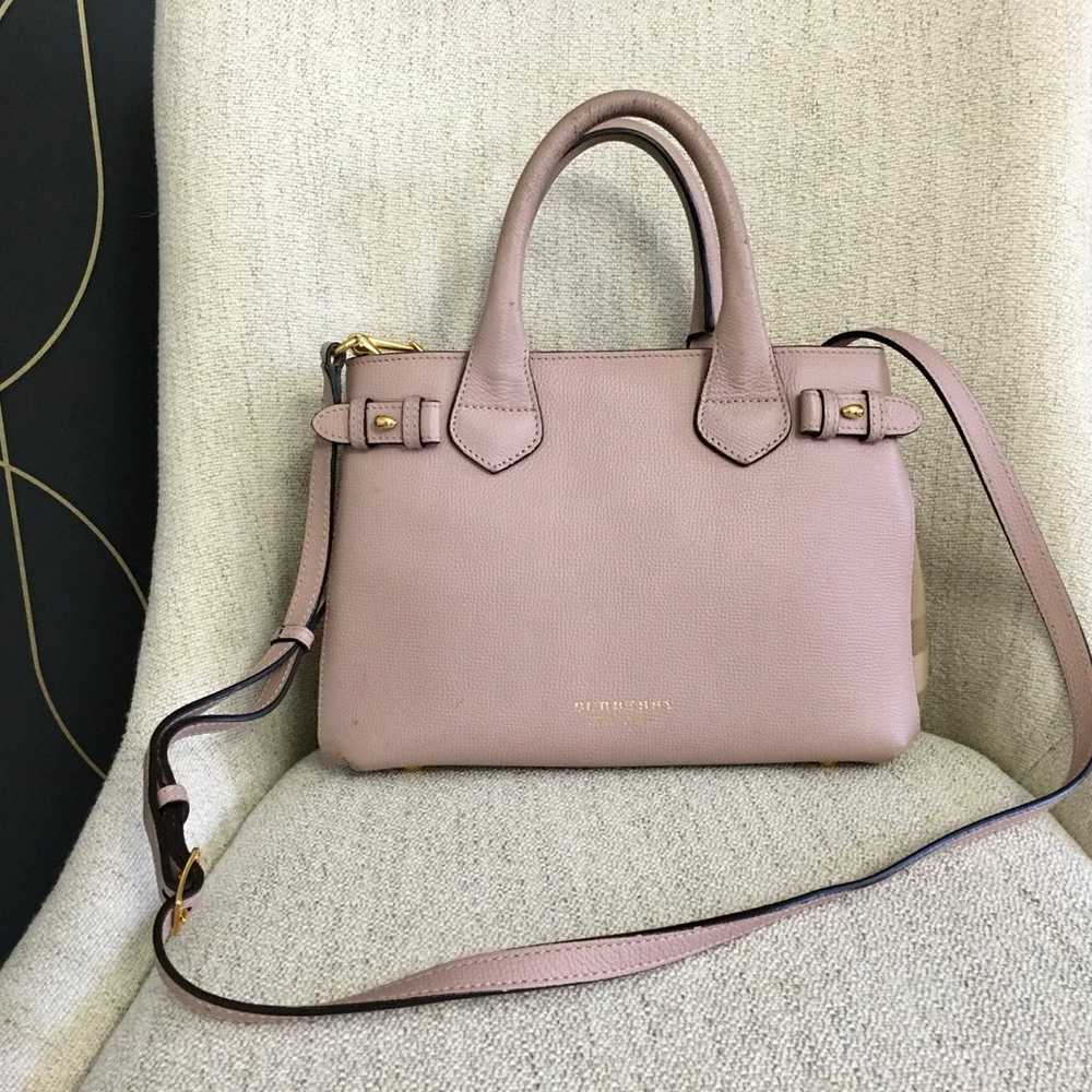 Burberry authentic small banner bag pink leather - image 1