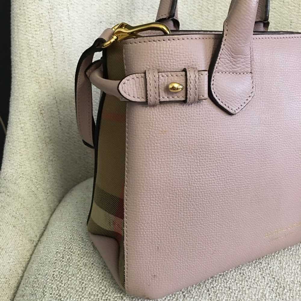 Burberry authentic small banner bag pink leather - image 3
