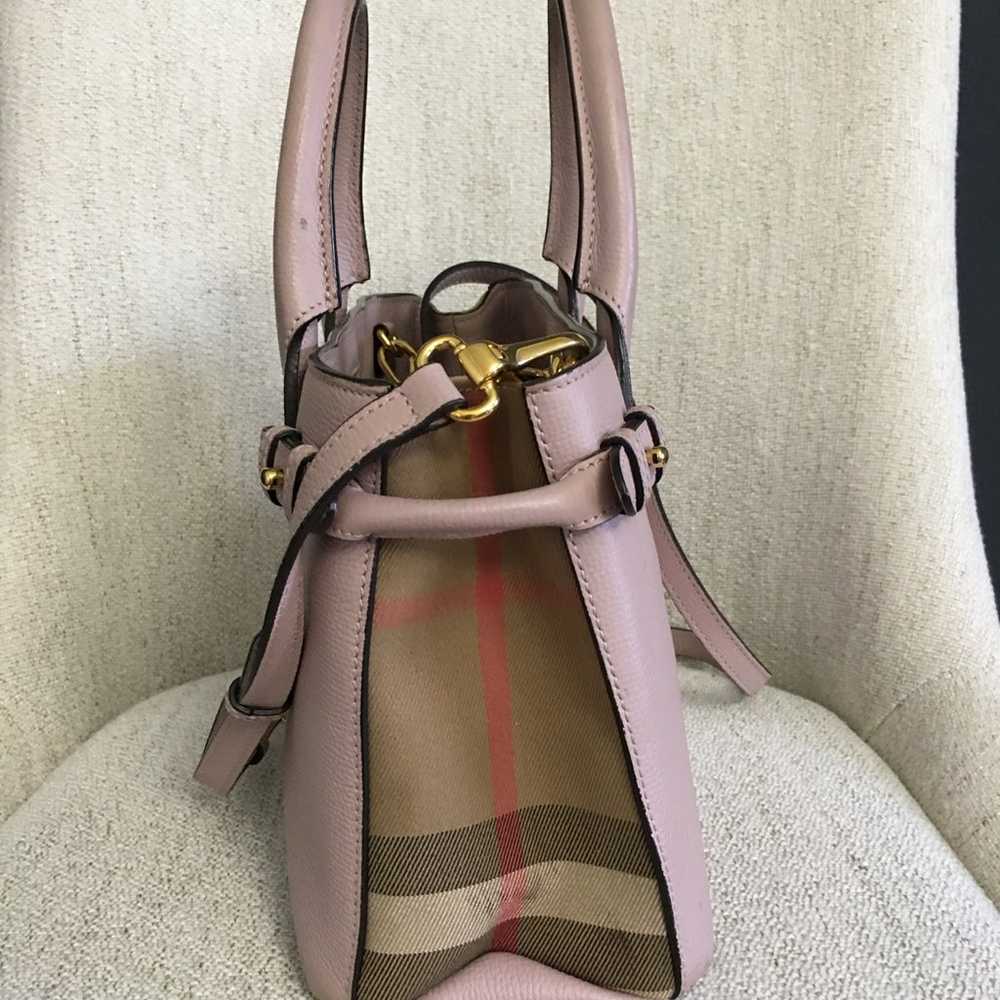Burberry authentic small banner bag pink leather - image 5