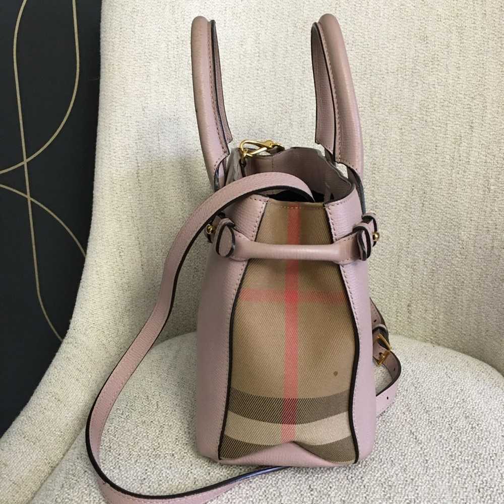 Burberry authentic small banner bag pink leather - image 6