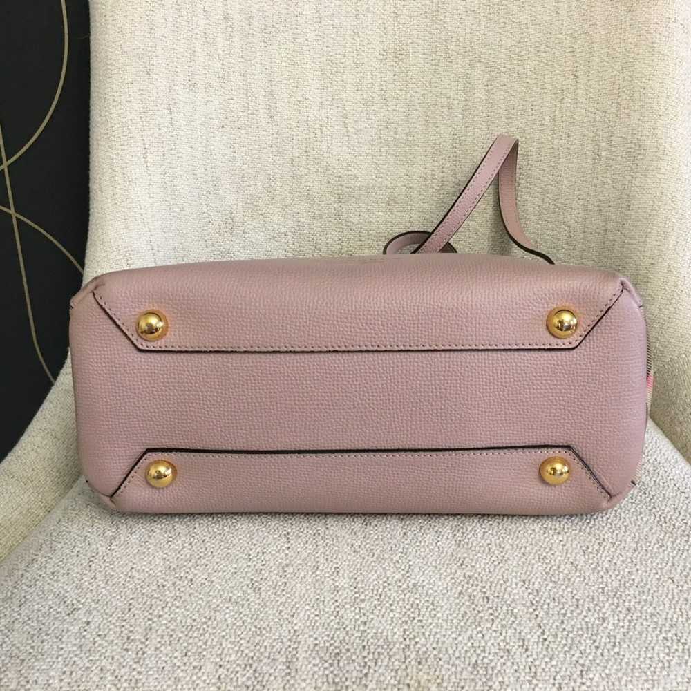 Burberry authentic small banner bag pink leather - image 7