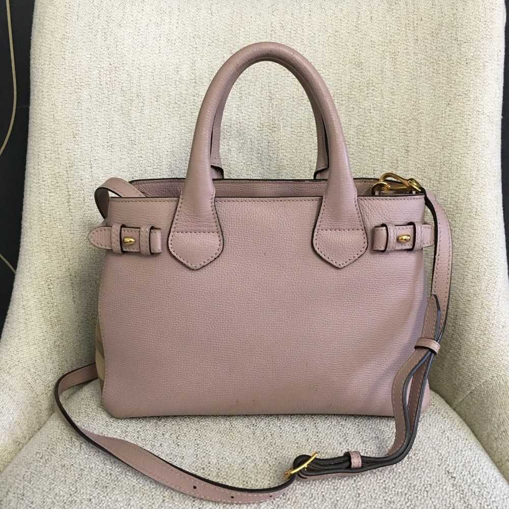 Burberry authentic small banner bag pink leather - image 8