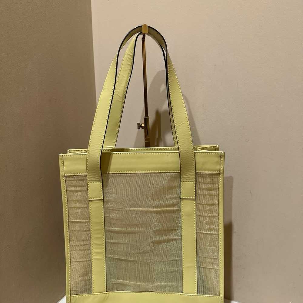 Gucci by Tom Ford Yellow Mesh Tote with Pouch - image 3