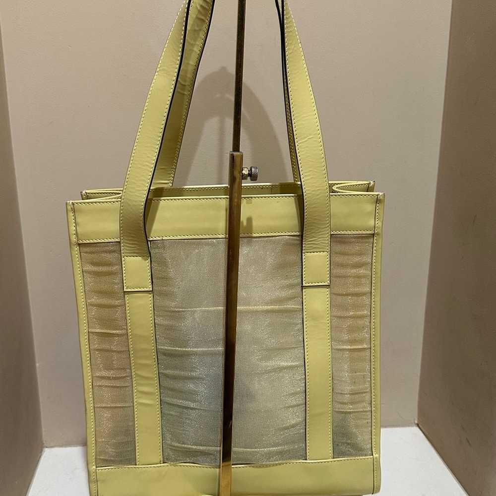 Gucci by Tom Ford Yellow Mesh Tote with Pouch - image 7