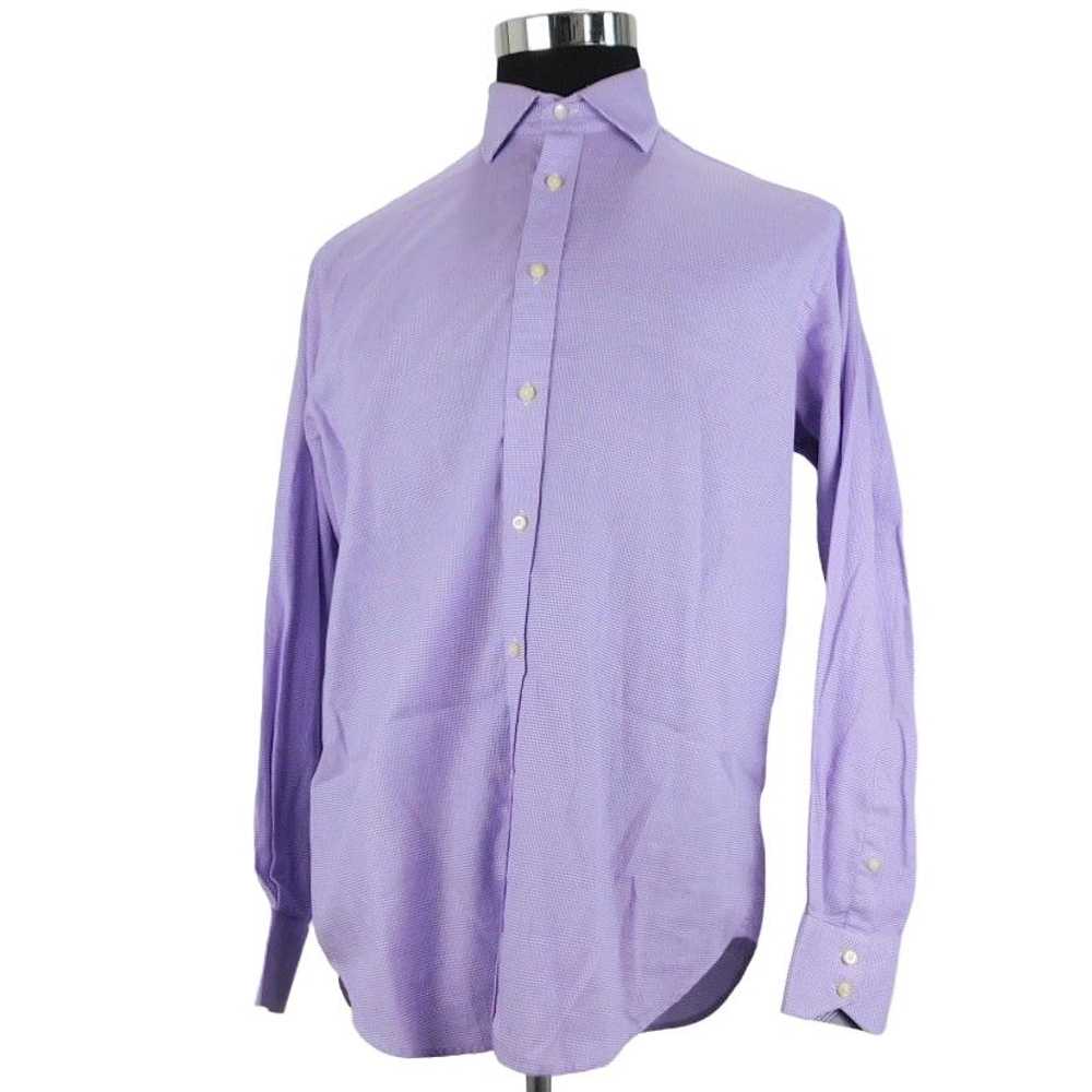 Thomas Dean Jack Stone Cotton L/S Button Shirt Me… - image 1