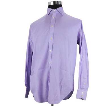 Thomas Dean Jack Stone Cotton L/S Button Shirt Me… - image 1