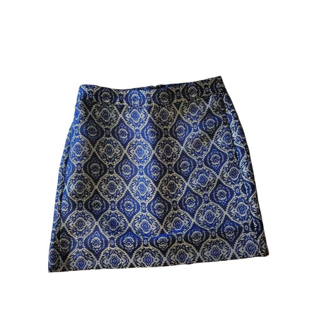 J.Crew J. Crew Mini Skirt Women Sz 0 Geometric Pa… - image 1